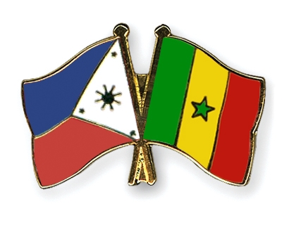 Fahnen Pins Philippinen Senegal