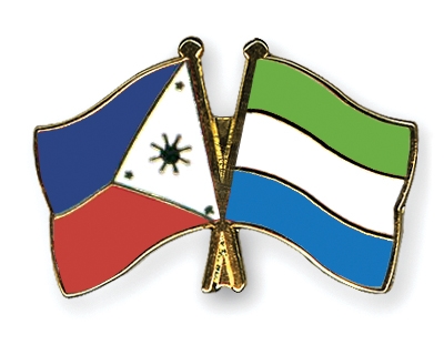 Fahnen Pins Philippinen Sierra-Leone