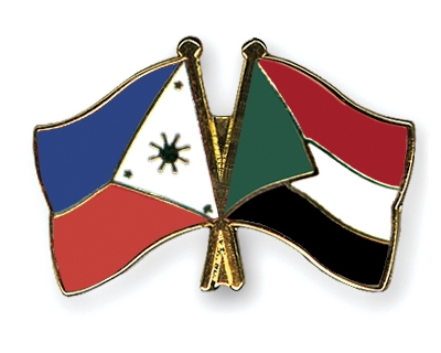 Fahnen Pins Philippinen Sudan