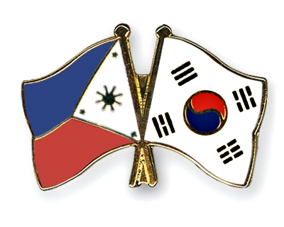 Fahnen Pins Philippinen Sdkorea