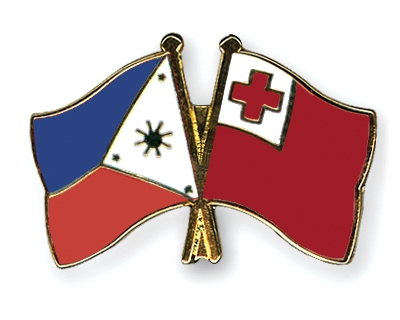 Fahnen Pins Philippinen Tonga