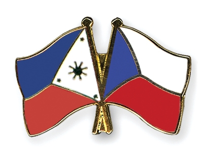 Fahnen Pins Philippinen Tschechische-Republik