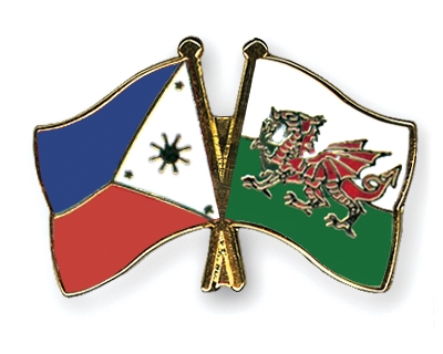 Fahnen Pins Philippinen Wales