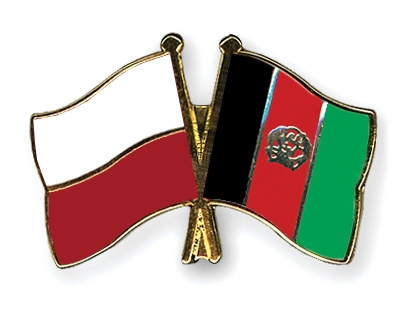 Fahnen Pins Polen Afghanistan