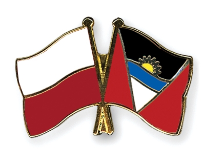 Fahnen Pins Polen Antigua-und-Barbuda