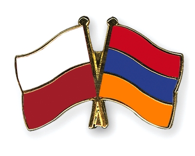 Fahnen Pins Polen Armenien