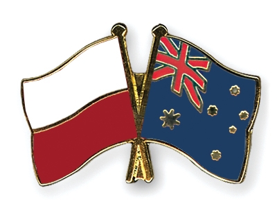 Fahnen Pins Polen Australien