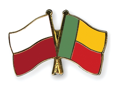 Fahnen Pins Polen Benin