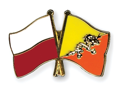 Fahnen Pins Polen Bhutan