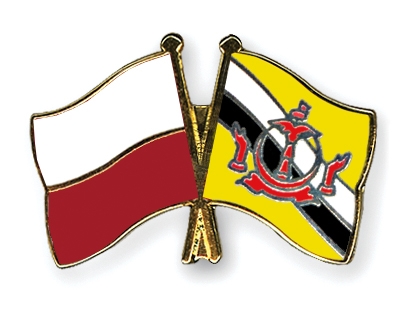 Fahnen Pins Polen Brunei-Darussalam