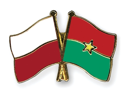 Fahnen Pins Polen Burkina-Faso