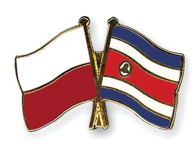 Fahnen Pins Polen Costa-Rica