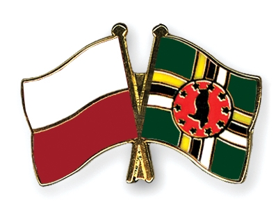 Fahnen Pins Polen Dominica