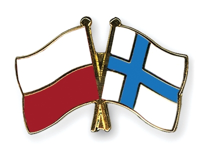 Fahnen Pins Polen Finnland