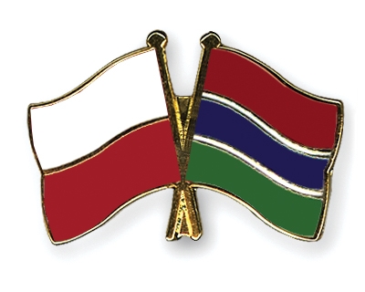 Fahnen Pins Polen Gambia