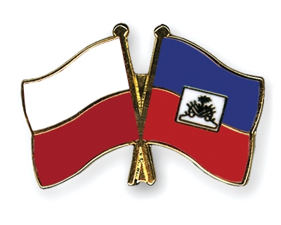 Fahnen Pins Polen Haiti