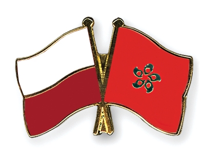 Fahnen Pins Polen Hong-Kong