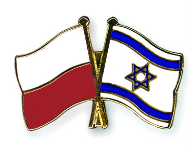 Fahnen Pins Polen Israel