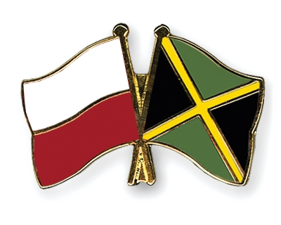 Fahnen Pins Polen Jamaika