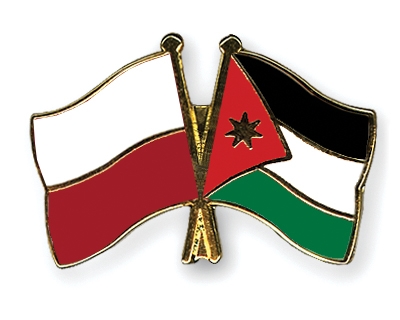 Fahnen Pins Polen Jordanien