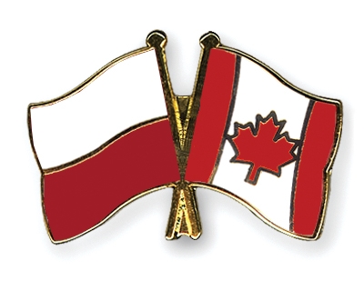 Fahnen Pins Polen Kanada