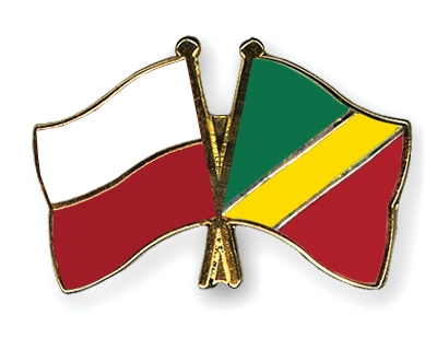Fahnen Pins Polen Kongo-Republik