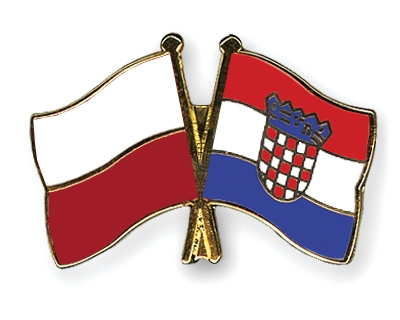 Fahnen Pins Polen Kroatien