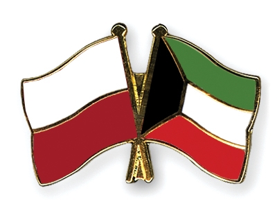 Fahnen Pins Polen Kuwait