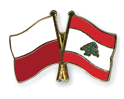 Fahnen Pins Polen Libanon