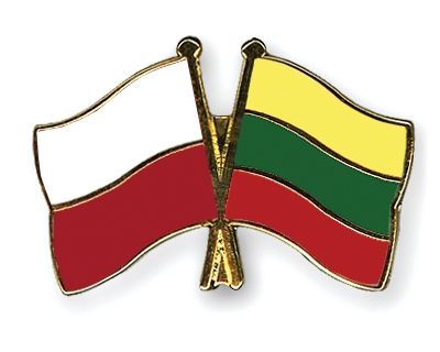 Fahnen Pins Polen Litauen
