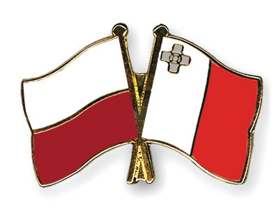 Fahnen Pins Polen Malta