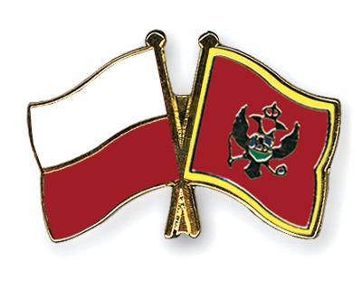 Fahnen Pins Polen Montenegro