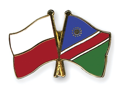Fahnen Pins Polen Namibia