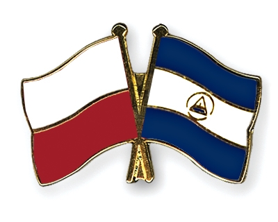 Fahnen Pins Polen Nicaragua