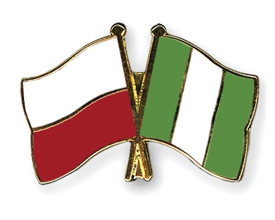 Fahnen Pins Polen Nigeria