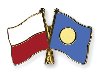 Fahnen Pins Polen Palau