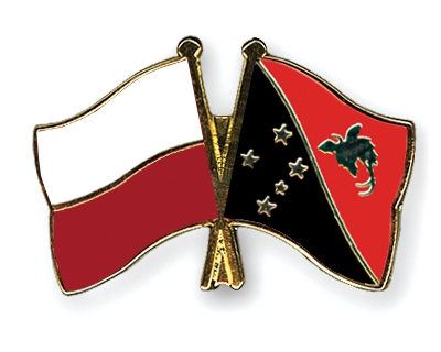 Fahnen Pins Polen Papua-Neuguinea