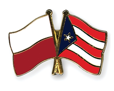 Fahnen Pins Polen Puerto-Rico