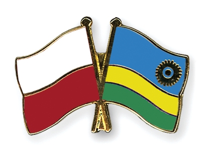 Fahnen Pins Polen Ruanda