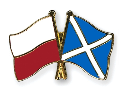 Fahnen Pins Polen Schottland