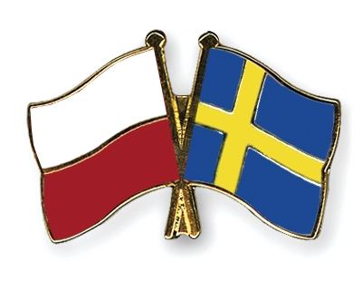 Fahnen Pins Polen Schweden