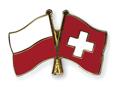 Fahnen Pins Polen Schweiz