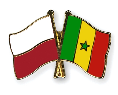 Fahnen Pins Polen Senegal