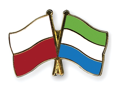 Fahnen Pins Polen Sierra-Leone