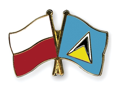 Fahnen Pins Polen St-Lucia