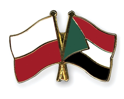 Fahnen Pins Polen Sudan