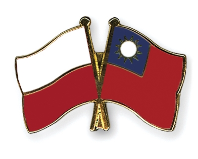 Fahnen Pins Polen Taiwan