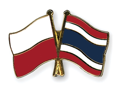 Fahnen Pins Polen Thailand
