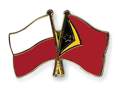 Fahnen Pins Polen Timor-Leste