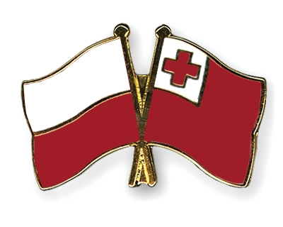 Fahnen Pins Polen Tonga